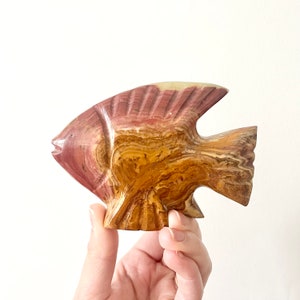 Vintage Onyx Fish Paperweight - Etsy Vintage Onyx Fish Paperweight - Etsy