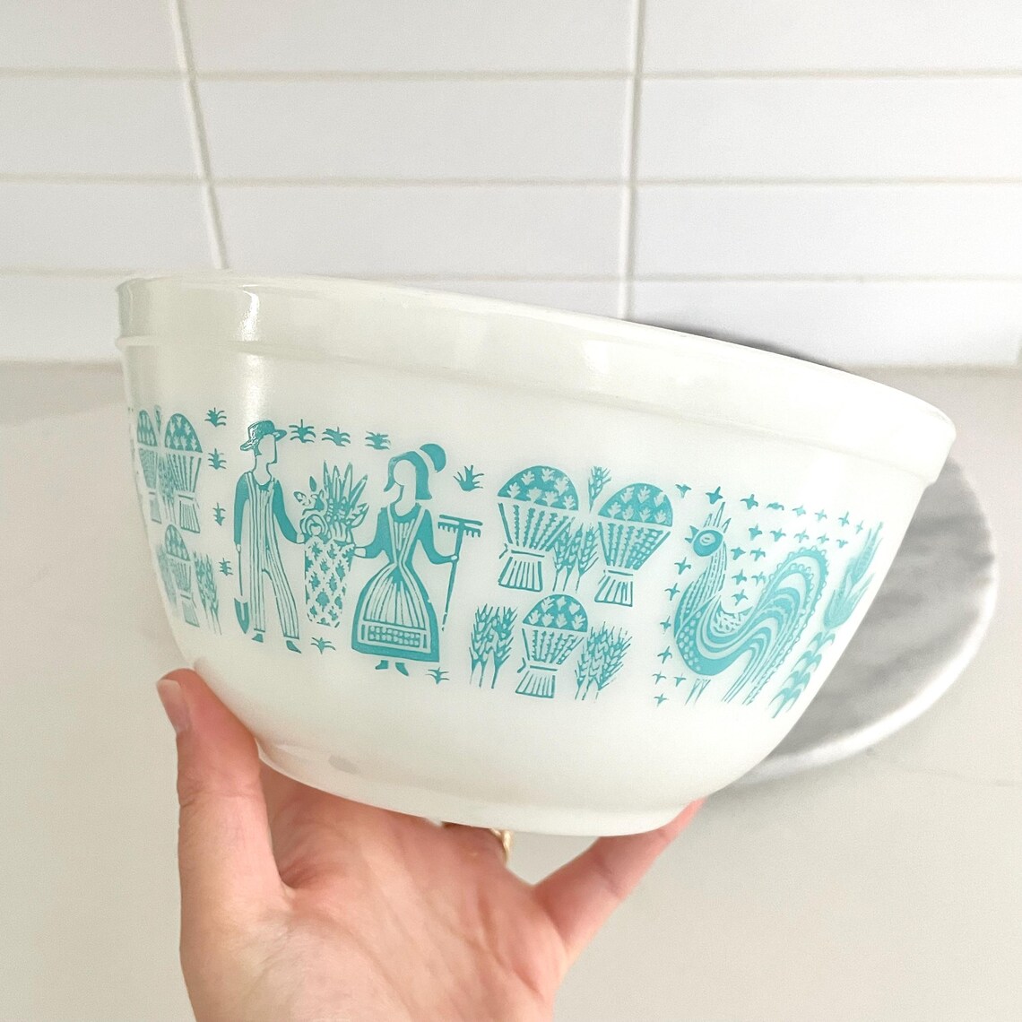 Pyrex Amish Butterprint #402 Mixing Bowl, 1957 Pattern 1 1/2 QT - Etsy