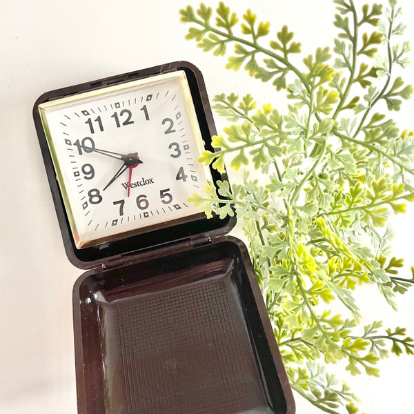 Westclox Travel Alarm Clock in Plastic Case