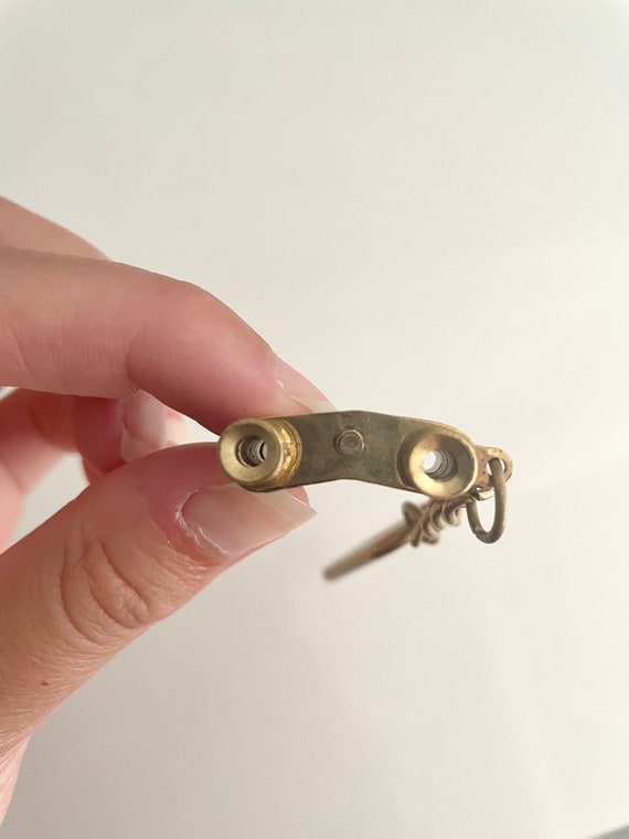 Brass Binoculars Keychain, Vintage Brass Accessories,… Gem