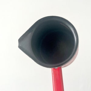 cafetière turque émaillée vintage pour cuisinière, fabriquée en Slovénie, casserole émaillée avec bec verseur image 6