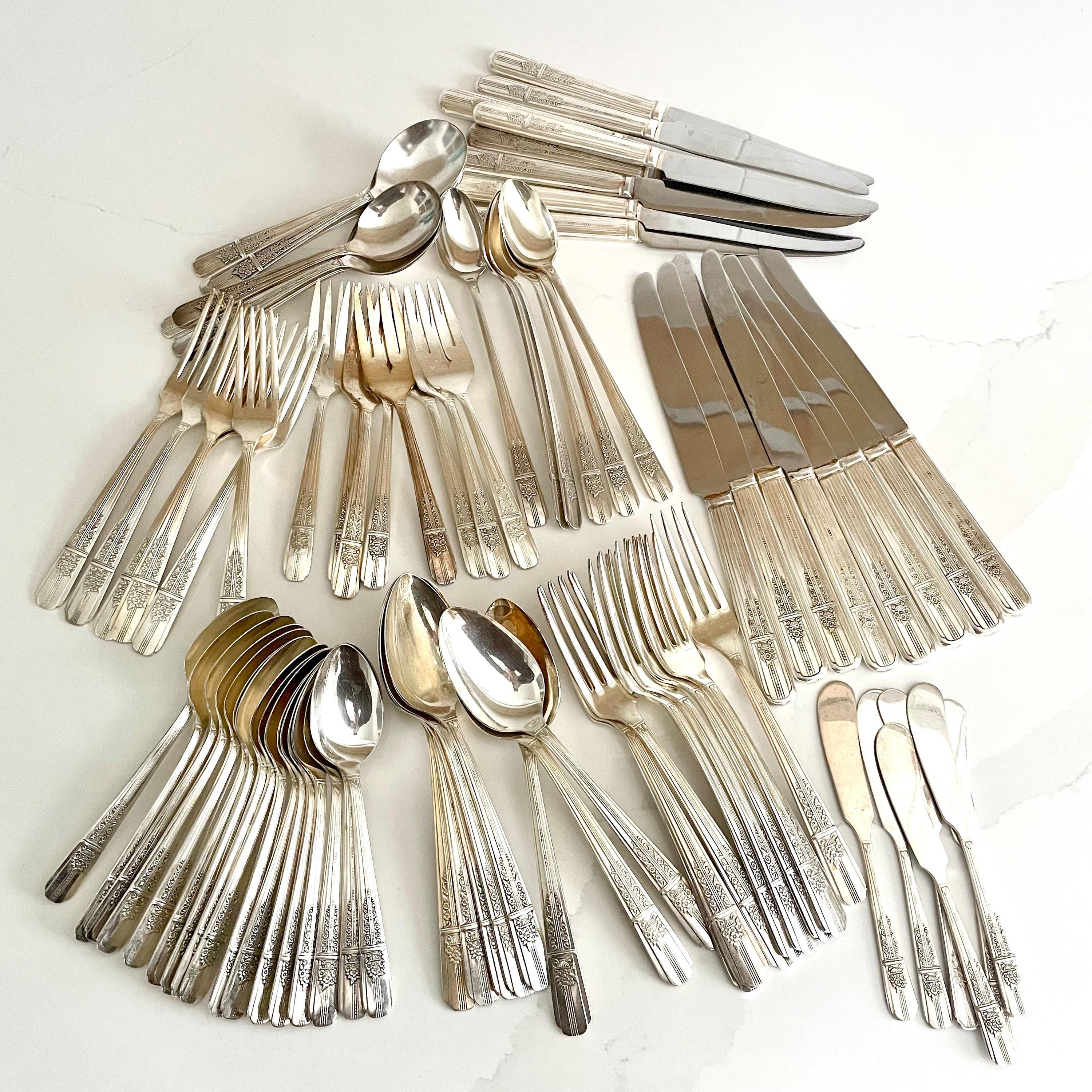 WM. A. Rogers 1939 Silverplate, Oneida Ltd. Stainless Flatware