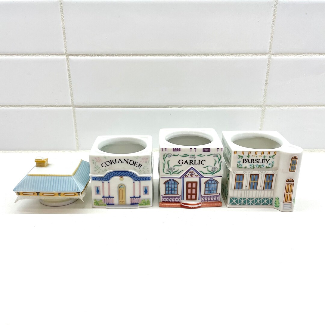 Lenox Spice Village Jars, 1989 Fine Porcelain Spice Jars, REPLACEMENT