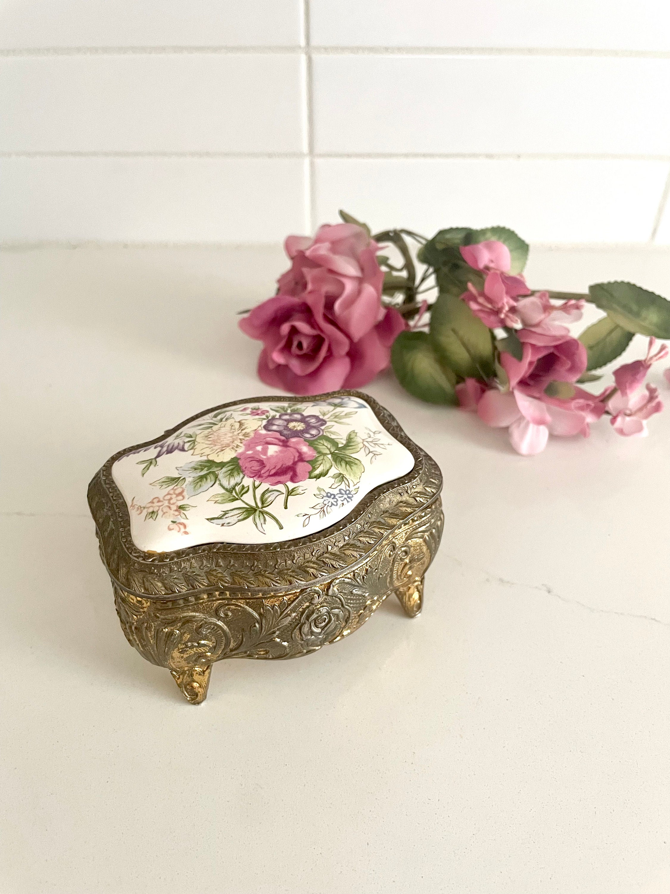 Floral Trinket Box Floral Trinket Box