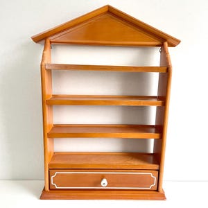 Lenox Spice Village Wooden Display Rack for 1980s Fine Porcelain Spice Jars, Vintage Kitchen