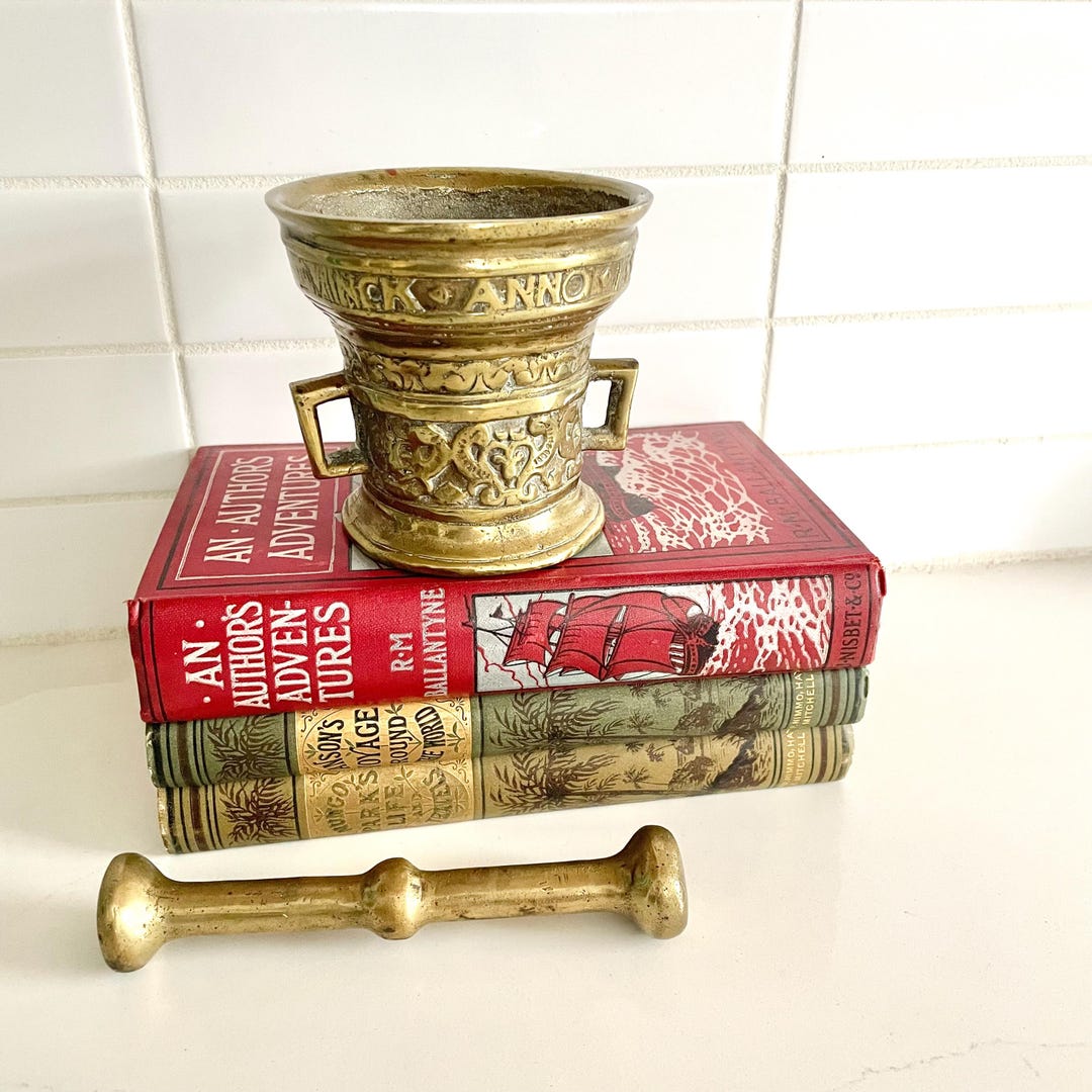 Dutch Brass Mortar & Pestle, Made in Belgium, Late 16th Century ...