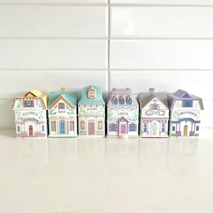 Lenox Spice Village Jars, 1980s Fine Porcelain Spice Jars, Vintage Kitchen, Individually Priced