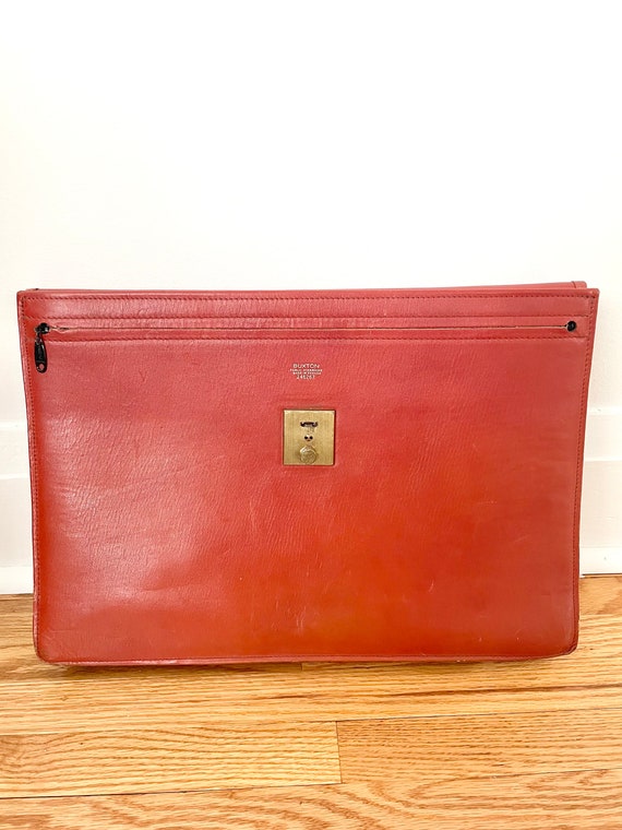 Genuine Leather Buxton Portfolio Briefcase with Key, … Gem