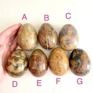 Vintage Stone Eggs, Decorative Solid Marble Eggs image 5