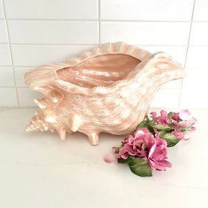 Conch Seashell Ceramic Planter 