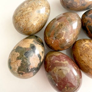 Vintage Stone Eggs, Decorative Solid Marble Eggs image 2