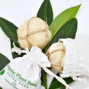 Vegan Plant Dryer Balls, Organic Zero Waste, Pure Botanical, Herbal, Holistic, Wholistic, Wellness, Set of 3