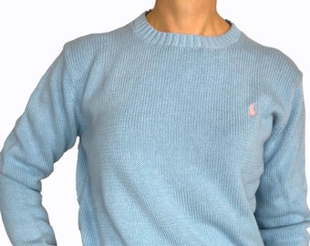 light blue pullover sweater