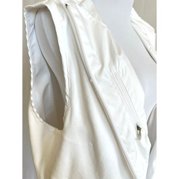 Vintage white vest, reversible golf vest, fleece … - image 2