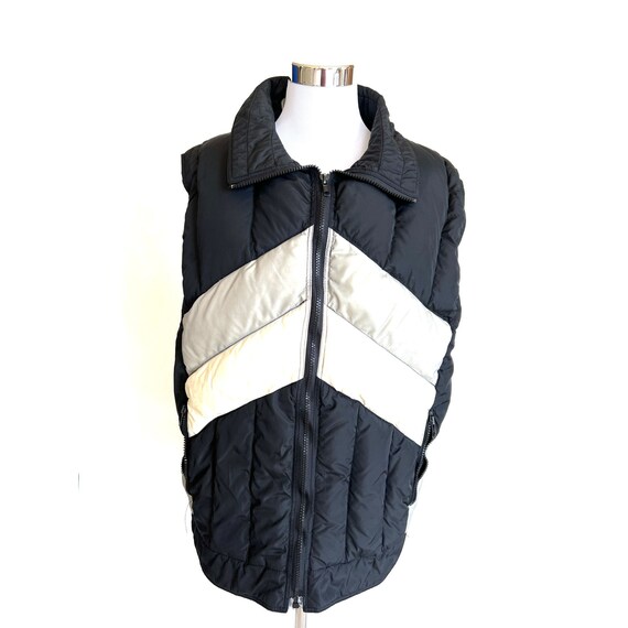 Vintage 80s ski vest, sleeveless down jacket, Ski… - image 2