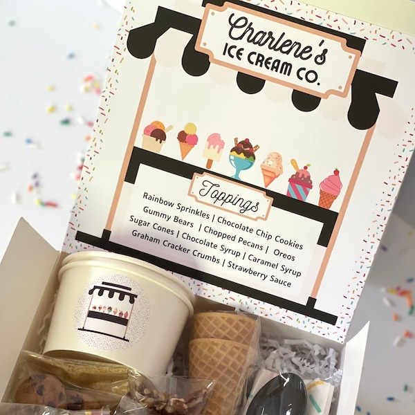Ice Cream Sundae Kit Etsy