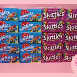 20 PIECE Airhead and Skittles Candy Eyelash Packaging box Wholesale Eyelash Packaging