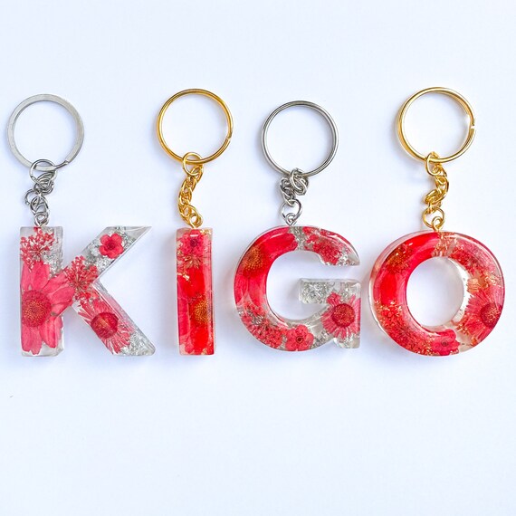 Personalised shop letter keyrings