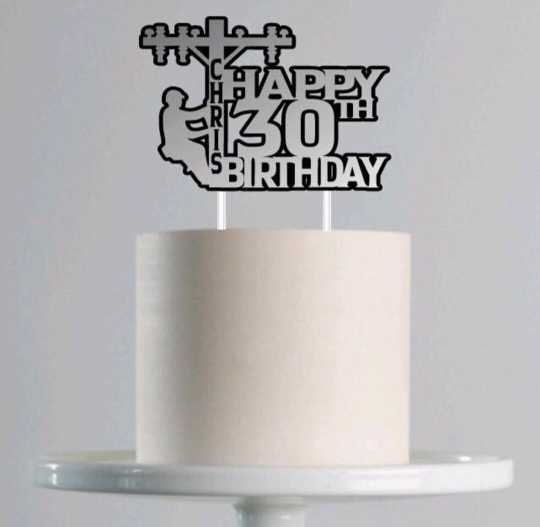Lineman Celebratory Cake Topper Lineman Cake Topper Congrats Lineman ...