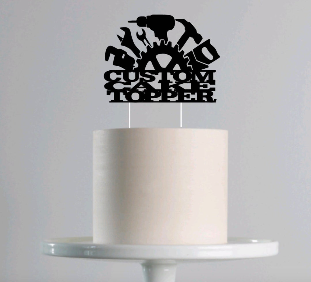 Mechanic Cake Topper, Happy Retirement Mechanic, Mechanic Party Favor ...