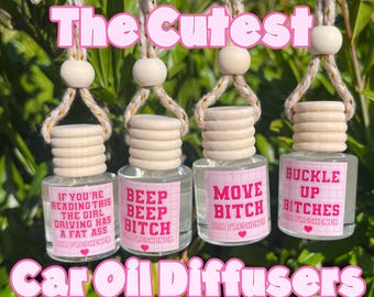 Trendy Car Air Freshener Diffuser: Pink Sugar Scent