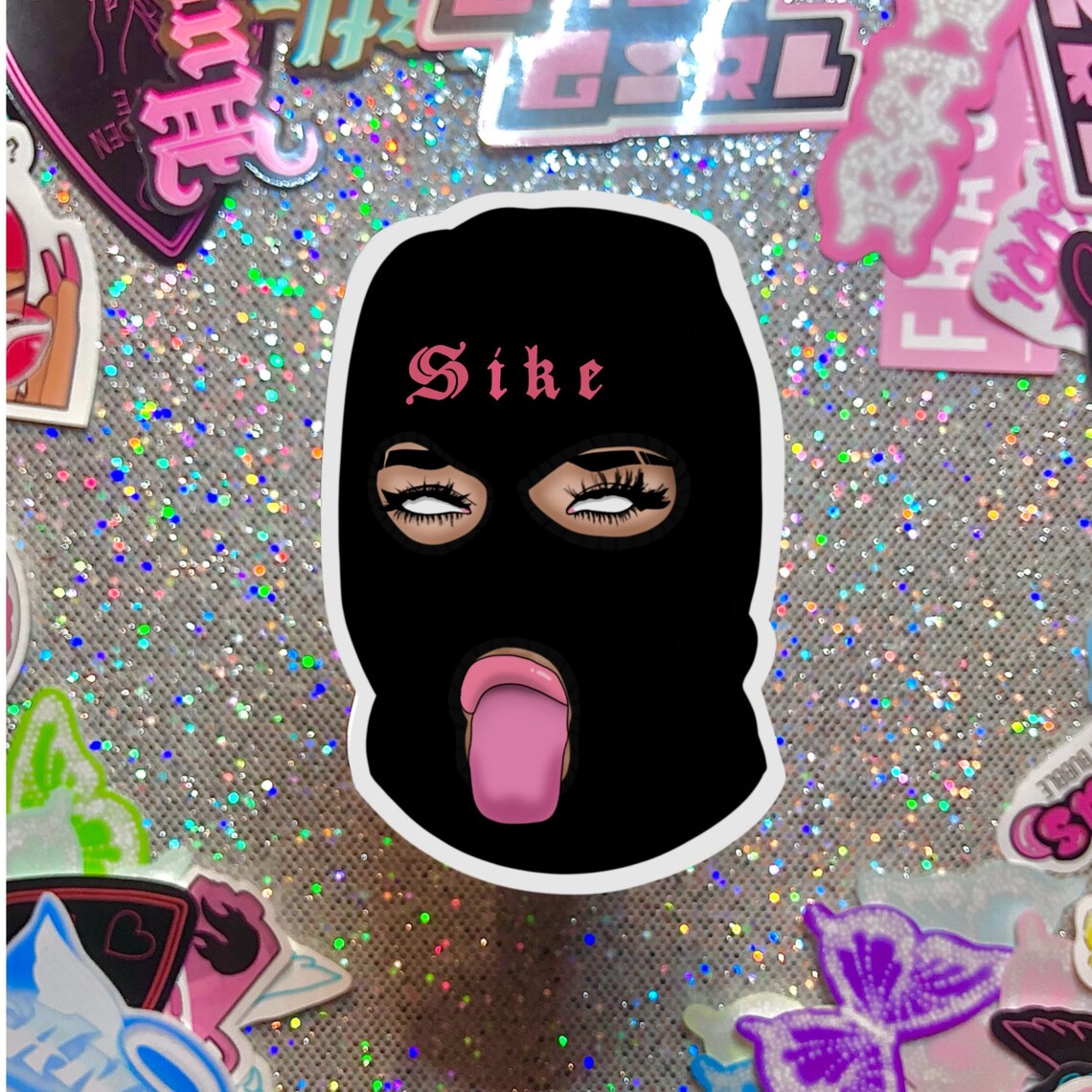 Cute Sike Ski Mask Sticker Y2K Decor Baddie Stickers Etsy