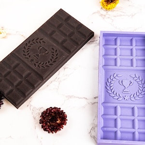 Silicone Chocolate Molds 6 Pcs Non Stick Mini Chocolate Bar Two Different  Types Brown Also Ice Cube Molds Candy Chocolate Baking Kitchen Molds