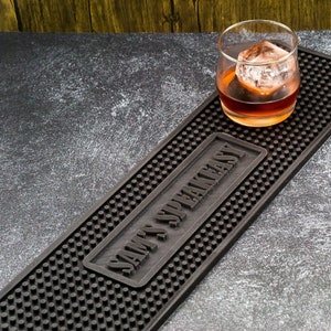 Customized Large Silicone Bar Mat Silicone Barware Gift Home Bar Decor Personalized Pub Accessories Non-Slip Drink Coaster image 5