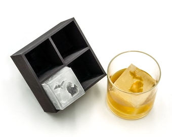 Michigan Inverted 2&quot; Ice Cube Tray, Soft Silicone Mold, Whiskey Gift for Home Bar, Mixology Idea, Craft Cocktail Upgrade