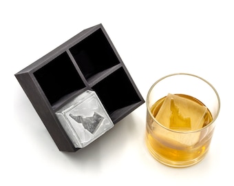 Idaho Inverted 2" Ice Cube Tray, Soft Silicone Mold, Whiskey Gift for Home Bar, Mixology Idea, Craft Cocktail Upgrade