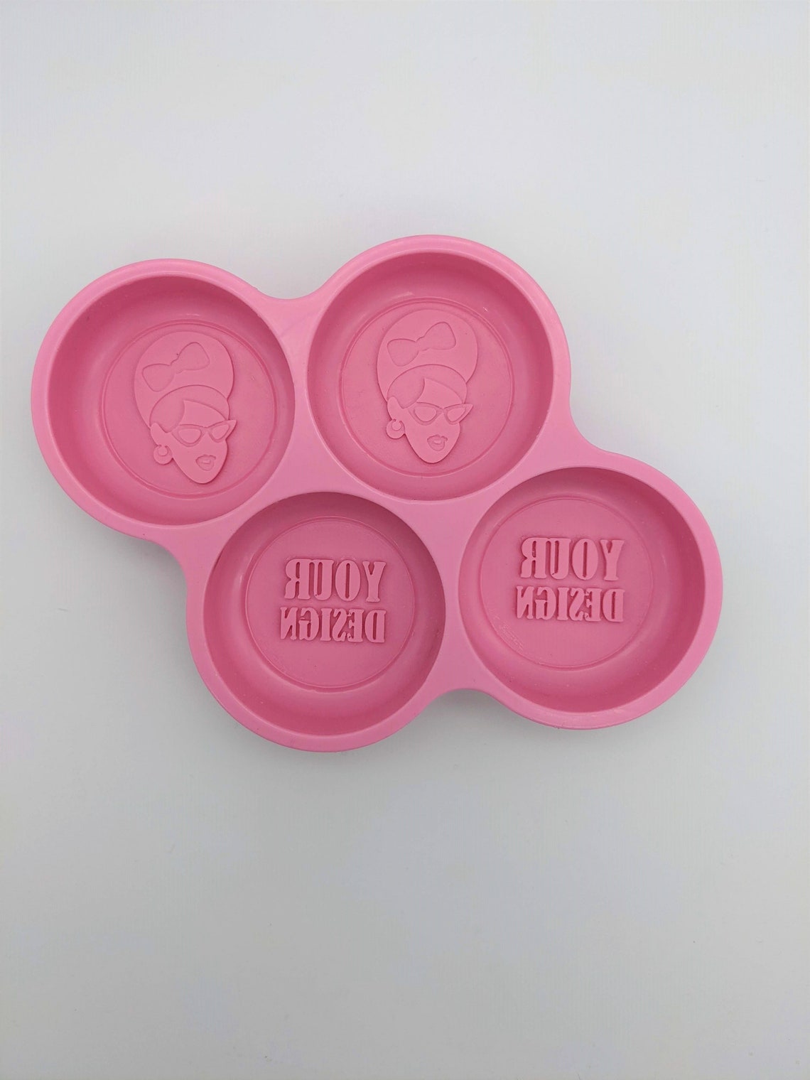 Custom Soap Mold 2 OR 3 Round Soaps Etsy