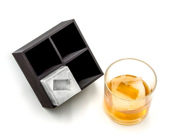 South Dakota Inverted 2" Ice Cube Tray, Soft Silicone Mold, Whiskey Gift for Home Bar, Mixology Idea, Craft Cocktail Upgrade