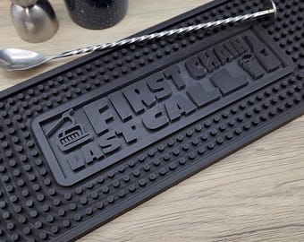 First Chair Last Call Silicone Bar Mat | Ski Mountain Home Barware