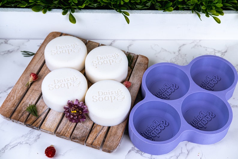 Custom Soap Mold 2 OR 3 Round Soaps Etsy