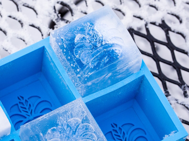 Custom Logo/graphic Ice Cube Tray Personalized Silicone Ice Etsy