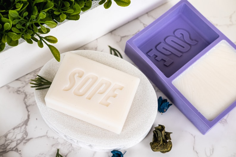 Custom Soap Bar Mold 3.5in x 2.5in Personalize with Logo or Text, Branded Soap Silicone Mold, Professional Soap Making, Crafting Supplies image 6