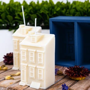 Row House Silicone Molds for Cocktails, Candles, Soaps, Baking, Concrete, and more | Food Grade, Oven and Dishwasher Safe Silicone