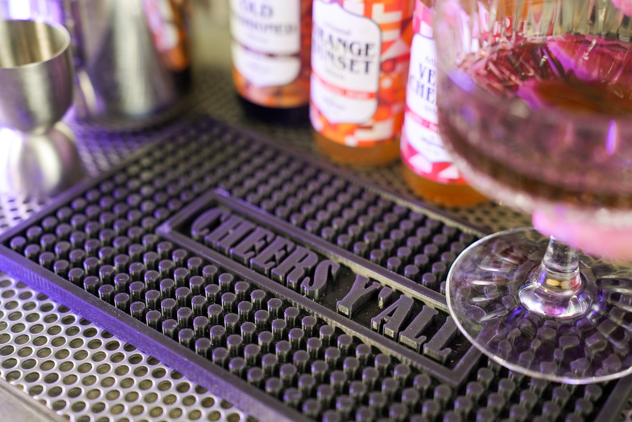 Personalized Silicone Bar Mat | Custom Barware Gift