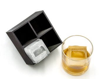 Kansas Inverted 2" Ice Cube Tray, Soft Silicone Mold, Whiskey Gift for Home Bar, Mixology Idea, Craft Cocktail Upgrade