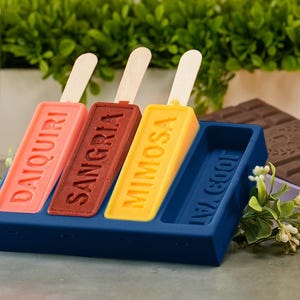 Personalisierte Eis am Stiel Silikonform | Wunschtext auf Eiscreme, Cake Pop, Lollipop | Familienaktivität | Sommer Grill | Kindergeburtstags-Party