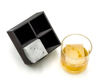 Hawaii Ice Cube Tray, Soft Silicone, Whiskey Cocktail Mold