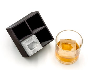 Iowa Inverted 2" Ice Cube Tray, Soft Silicone Mold, Whiskey Gift for Home Bar, Mixology Idea, Craft Cocktail Upgrade