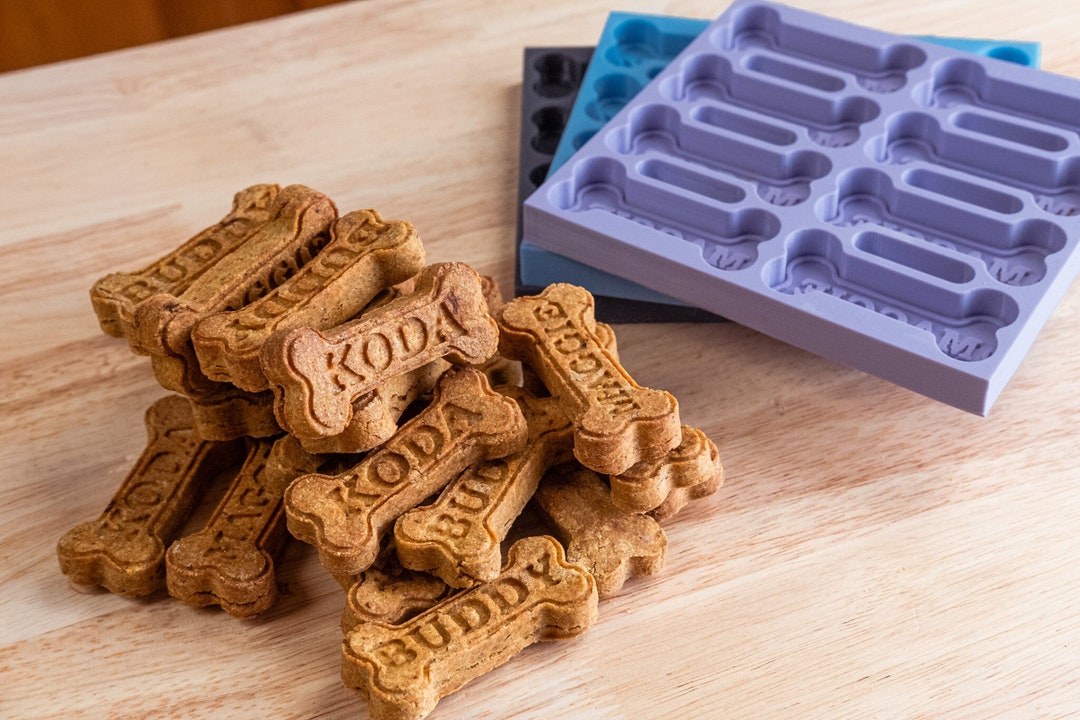 Dog Bone Candy Molds Silicone - Dog Treat Silicone Mold Blue Melting Chocolate  Molds Ice Cube Mini