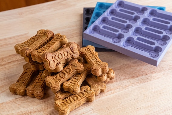 Dog Bone Candy Molds Silicone - Dog Treat Silicone Mold Blue