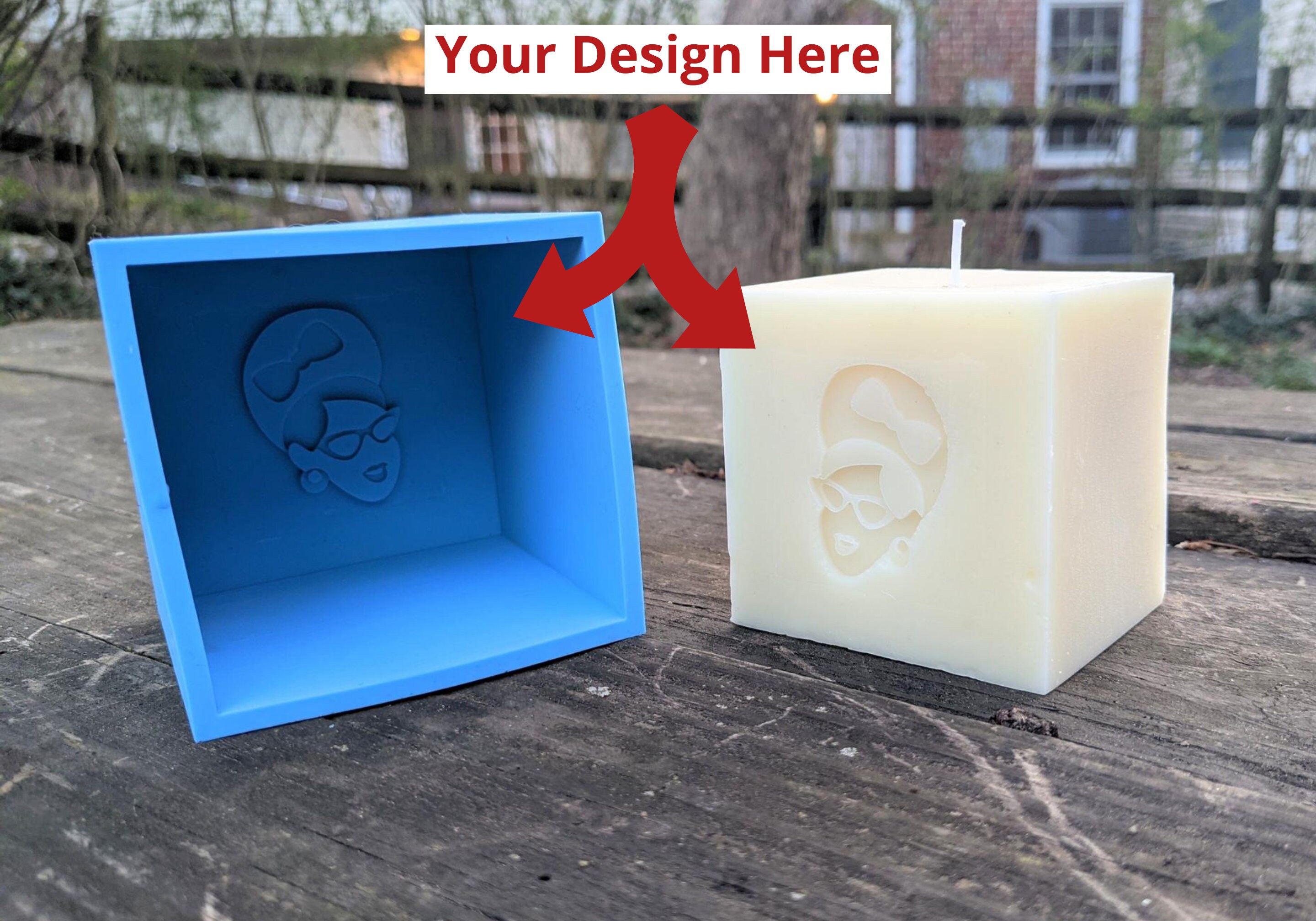 Custom Design Candle Mold Personalize with Your Logo or Etsy