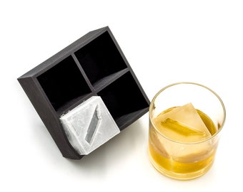 Tennessee Inverted 2" Ice Cube Tray, Soft Silicone Mold, Whiskey Gift for Home Bar, Mixology Idea, Craft Cocktail Upgrade