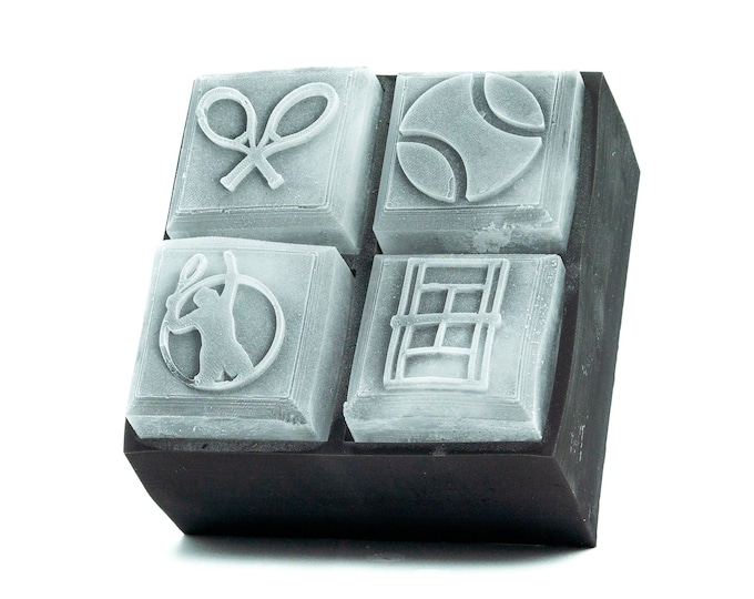 Tennis Ice Cube Tray | Embossed Sports Designs, Whiskey Rocks