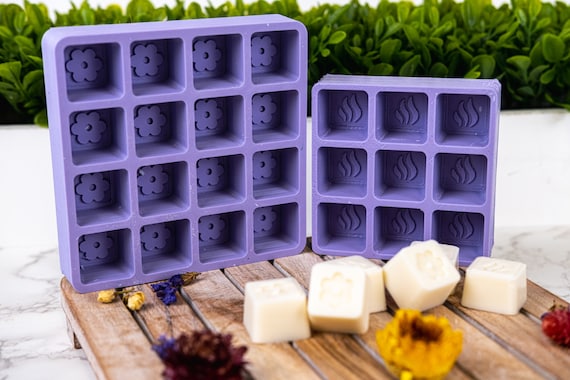 I organized the silicone molds I use for making my assortment of wax melts.