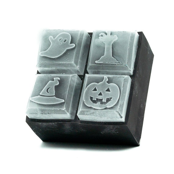 Halloween Ice Cube Tray Whiskey Rocks Embossed With Spooky Designs  Halloween Party Idea, Gift for Goblins and Ghouls 