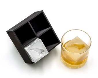 North Carolina Inverted 2" Ice Cube Tray, Soft Silicone Mold, Whiskey Gift for Home Bar, Mixology Idea, Craft Cocktail Upgrade